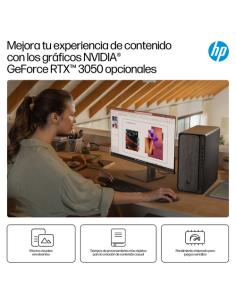 HP OmniDesk Desktop M02-0025ns PC AMD Ryzen™ 5 8500G 16 GB DDR5-SDRAM 1 TB SSD Windows 11 Home Torre AI PC Negro, Gris
