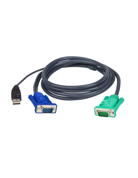 ATEN Cable KVM USB con SPHD 3 en 1 de 1,8 m