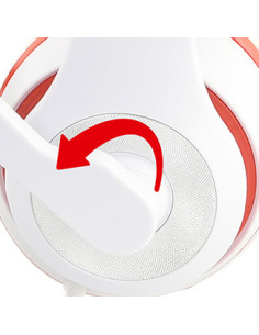 Gembird MHS-03-WTRD auricular y casco Auriculares Alámbrico Diadema Llamadas Música Rojo, Blanco 2