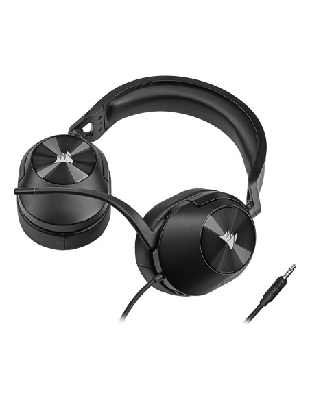 Corsair HS55 STEREO Auriculares Alámbrico Diadema Juego Carbono