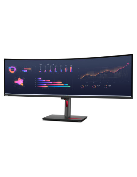 Lenovo ThinkVision P49w-30 pantalla para PC 124,5 cm (49") 5120 x 1440 Pixeles DQHD LED Negro