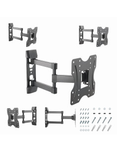 Gembird WM-42ST-02 soporte para TV 106,7 cm (42") Negro
