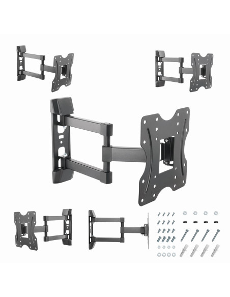 Gembird WM-42ST-02 soporte para TV 106,7 cm (42") Negro