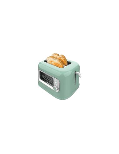 Cecotec RetroVision Green 5 2 rebanada(s) 700 W Verde claro, Acero inoxidable