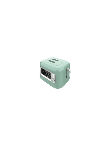 Cecotec RetroVision Green 5 2 rebanada(s) 700 W Verde claro, Acero inoxidable