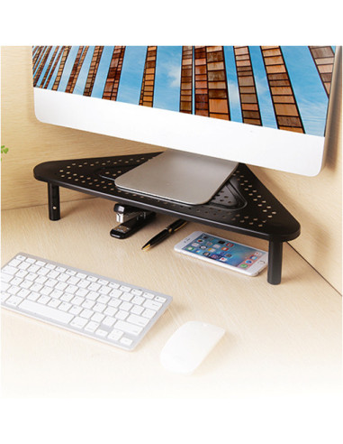 Gembird MS-TABLE-02 soporte para monitor Escritorio Negro