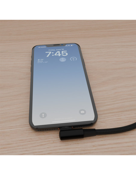 Gembird CC-USB2-CMLML-0.2M cable de conector Lightning 0,2 m Negro