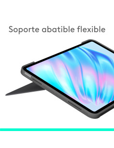 Logitech Combo Touch, iPad Air 11 in (M2), iPad Air (4.ª y 5.ª Gen. - 2020, 2022), Funda con Teclado - Teclado retroiluminado 2