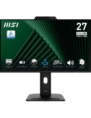 MSI PRO MP272PMG pantalla para PC 68,6 cm (27") 1920 x 1080 Pixeles Full HD LCD Negro