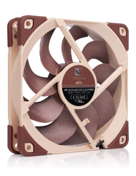 Noctua NF-A12X25 G2 LS-PWM sistema de refrigeración para ordenador Carcasa del ordenador Ventilador 12 cm Beige 1 pieza(s)