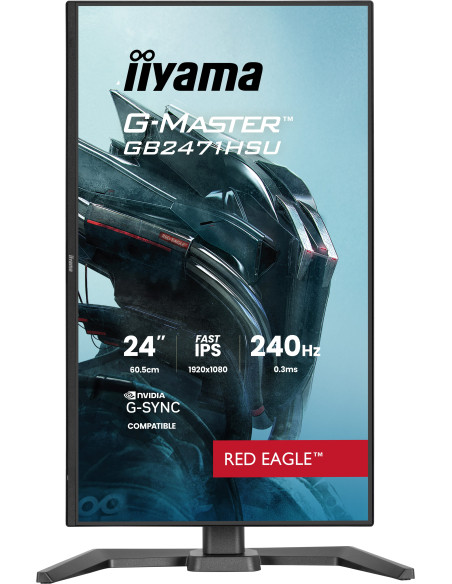 iiyama G-MASTER GB2471HSU-B1 pantalla para PC 60,5 cm (23.8") 1920 x 1080 Pixeles Full HD Negro