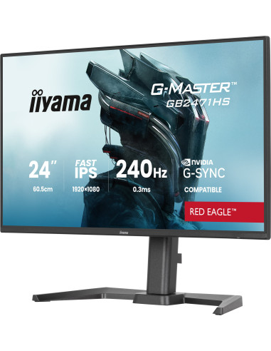 iiyama G-MASTER GB2471HS-B1 pantalla para PC 60,5 cm (23.8") 1920 x 1080 Pixeles Full HD Negro