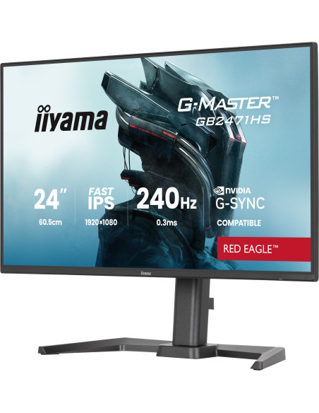 iiyama G-MASTER GB2471HS-B1 pantalla para PC 60,5 cm (23.8") 1920 x 1080 Pixeles Full HD Negro