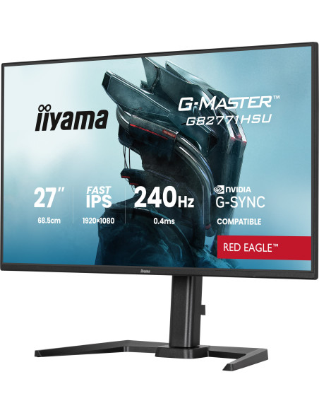 iiyama G-MASTER GB2771HSU-B1 pantalla para PC 68,6 cm (27") 1920 x 1080 Pixeles Full HD Negro