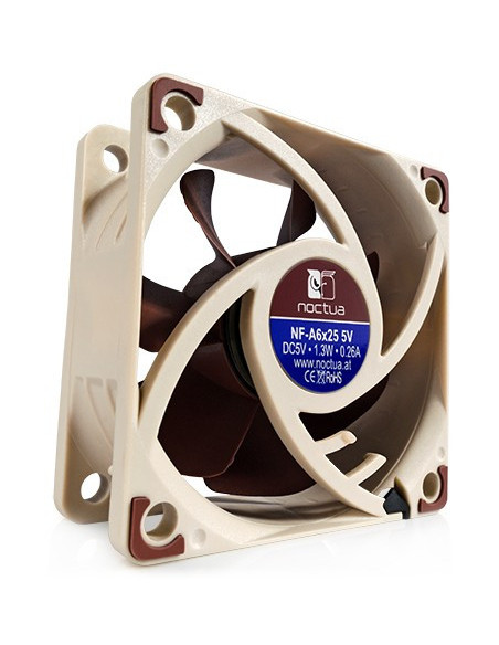 Noctua NF A6x25 5V Carcasa del ordenador Ventilador 6 cm Blanco