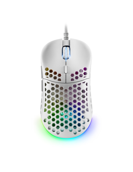 Mars Gaming MM55W, Ratón Inalámbrico Gaming RGB Chroma, Ultra-ligero 55 g, 12800 DPI, Switches Mecánicos Programables HUANO,