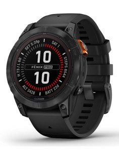 Garmin fēnix 7 Pro Solar Edition 3,3 cm (1.3") MIP 47 mm Digital 260 x 260 Pixeles Pantalla táctil Negro, Gris Wifi GPS