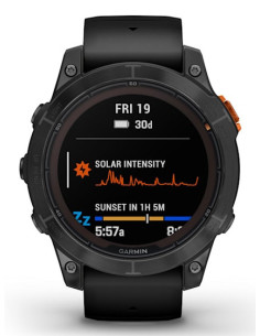 Garmin fēnix 7 Pro Solar Edition 3,3 cm (1.3") MIP 47 mm Digital 260 x 260 Pixeles Pantalla táctil Negro, Gris Wifi GPS 2