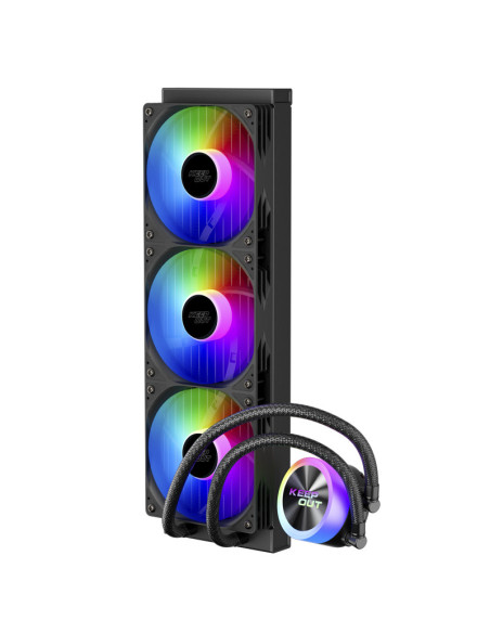 KeepOut XWC-360 sistema de refrigeración para ordenador Procesador Kit de refrigeración líquida 12 cm Negro