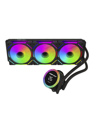 KeepOut XWC-360 PRO sistema de refrigeración para ordenador Procesador Kit de refrigeración líquida 12 cm Negro