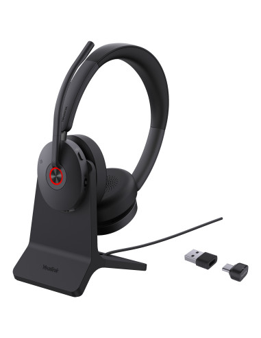 Yealink BH74 + Stand Teams USB-C A Auriculares Inalámbrico Diadema Oficina Centro de llamadas USB Type-C   USB Type-A Bluetooth