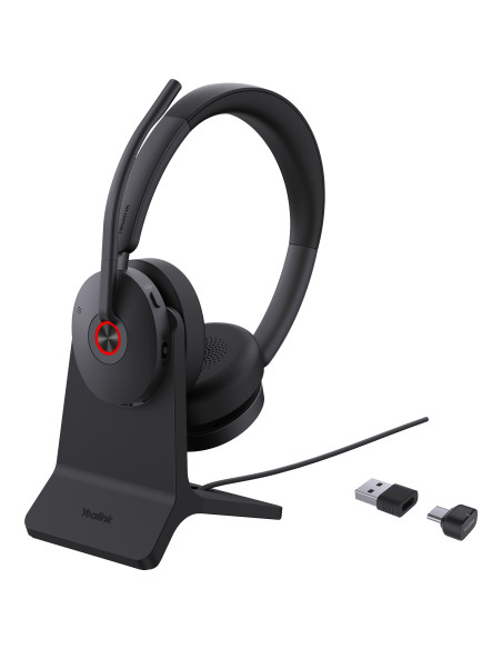 Yealink BH74 + Stand Teams USB-C A Auriculares Inalámbrico Diadema Oficina Centro de llamadas USB Type-C   USB Type-A Bluetooth