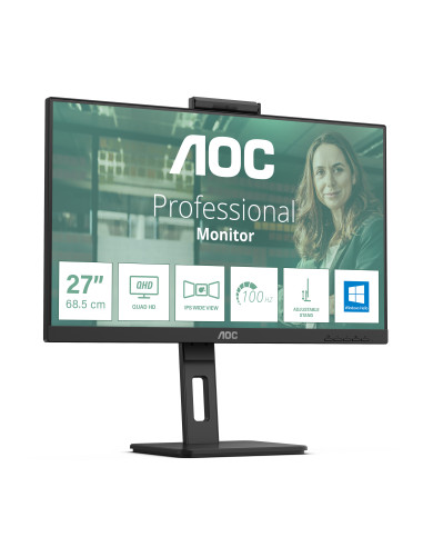 AOC Q27P3CW pantalla para PC 68,6 cm (27") 2560 x 1440 Pixeles Quad HD LED Negro