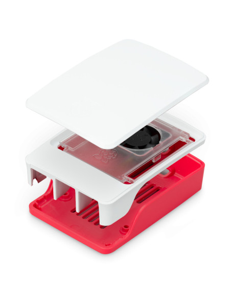 Raspberry Pi SC1159 accesorio para placa de desarrollo Disipador térmico Rojo, Blanco