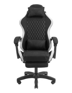 Mars Gaming MGC-X Fabric Silla para videojuegos de PC Asiento acolchado Negro, Blanco 2