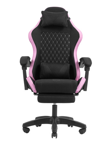 Mars Gaming MGC-X Fabric Silla para videojuegos de PC Asiento acolchado Negro, Rosa