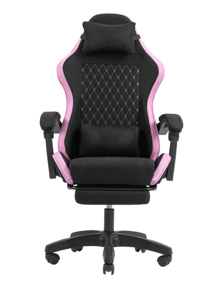 Mars Gaming MGC-X Fabric Silla para videojuegos de PC Asiento acolchado Negro, Rosa
