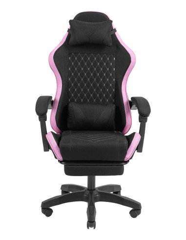 Mars Gaming MGC-X Fabric Silla para videojuegos de PC Asiento acolchado Negro, Rosa