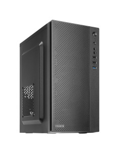 Tacens Anima AC5, Caja Ordenador Compacta Micro ATX, Frontal Malla Refrigeración, USB 3.0, Negro