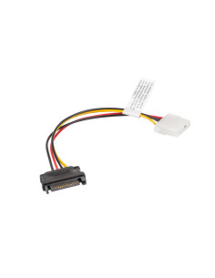 Lanberg CA-SAHD-10CU-0015 cable de SATA 0,15 m Molex (4-pin) SATA de 15 pines Negro, Rojo, Amarillo 2