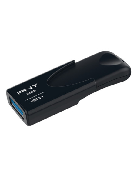 PNY Attaché 4 unidad flash USB 64 GB USB tipo A 3.2 Gen 1 (3.1 Gen 1) Negro