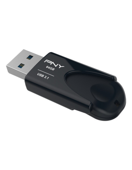 PNY Attaché 4 unidad flash USB 64 GB USB tipo A 3.2 Gen 1 (3.1 Gen 1) Negro
