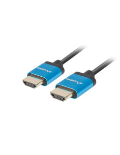 Lanberg CA-HDMI-22CU-0010-BK cable HDMI 1 m HDMI tipo A (Estándar) Negro, Azul 2