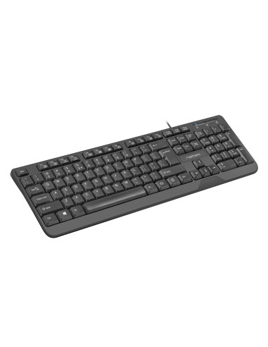 NATEC Trout teclado Oficina USB QWERTY Español Negro