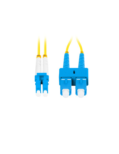 Lanberg FO-SULU-SD11-0010-YE Cable de fibra óptica e InfiniBand 1 m SC LC Amarillo