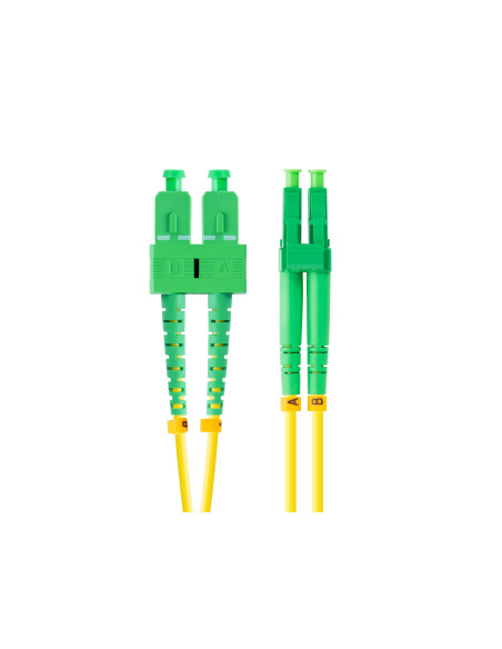 Lanberg FO-SALA-SD11-0020-YE Cable de fibra óptica e InfiniBand 2 m SC LC Amarillo