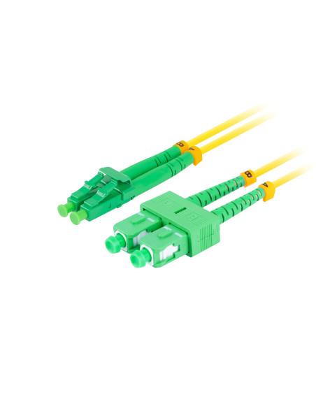 Lanberg FO-SALA-SD11-0020-YE Cable de fibra óptica e InfiniBand 2 m SC LC Amarillo