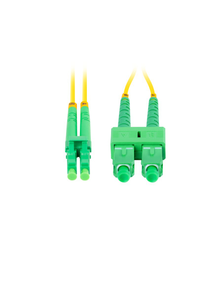 Lanberg FO-SALA-SD11-0020-YE Cable de fibra óptica e InfiniBand 2 m SC LC Amarillo