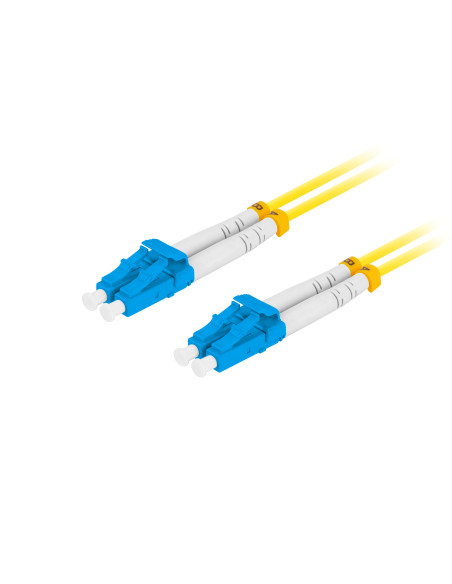 Lanberg FO-LULU-SD11-0020-YE Cable de fibra óptica e InfiniBand 2 m LC Amarillo