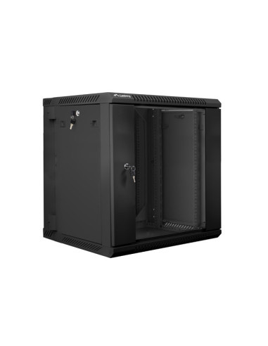 Lanberg WF02-6612-10B armario rack 12U Bastidor de pared Negro