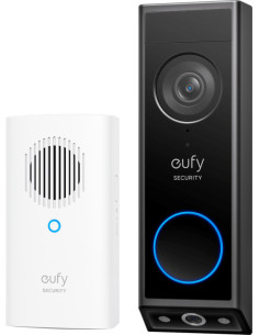 Eufy Security Video Doorbell E340, cámara doble con sistema de control de entregas, 2K Full HD y visión nocturna a color, por