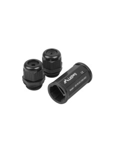 Lanberg AD-RJ45-OS6-IP67 cambiador de género para cable RJ-45 Negro