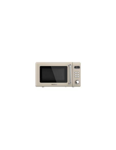 Cecotec 01714 microondas Beige Microondas con grill Encimera 20 L 700 W
