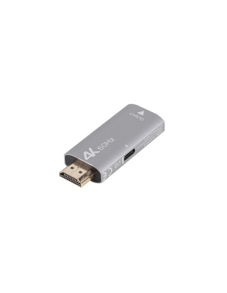 Lanberg AD-HD-DP-01 adaptador de cable de vídeo 0 m HDMI tipo A (Estándar) DisplayPort Plata