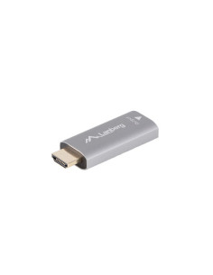 Lanberg AD-HD-DP-01 adaptador de cable de vídeo 0 m HDMI tipo A (Estándar) DisplayPort Plata 2