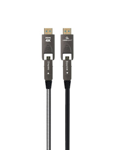 Gembird CCAP-HDMIDD-AOC-10M cable HDMI HDMI Type-A HDMI Type-D Negro